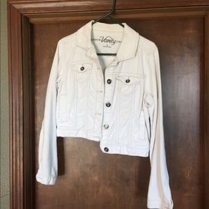 White denim jacket